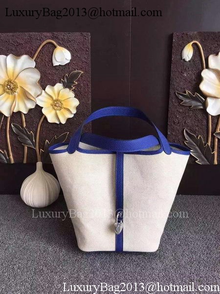 Hermes Picotin Lock 18cm Bag Canvas HPL8618T RoyalBlue Hermes Picotin Lock 18cm Bag Canvas HPL8618T RoyalBlue