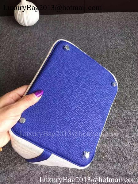 Hermes Picotin Lock 18cm Bag Canvas HPL8618T RoyalBlue Hermes Picotin Lock 18cm Bag Canvas HPL8618T RoyalBlue