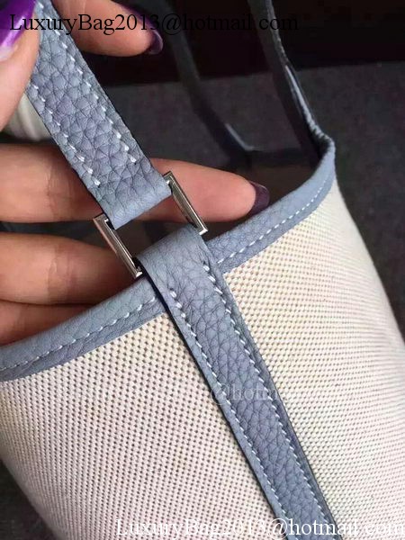 Hermes Picotin Lock 18cm Bag Canvas HPL8618T SkyBlue Hermes Picotin Lock 18cm Bag Canvas HPL8618T SkyBlue