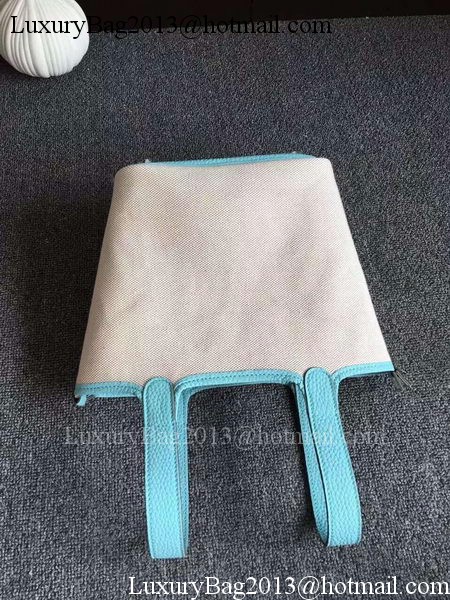 Hermes Picotin Lock 18cm Bag Canvas HPL8618T Light Blue Hermes Picotin Lock 18cm Bag Canvas HPL8618T Light Blue