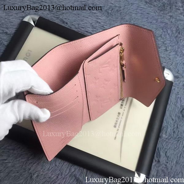 Louis Vuitton Monogram Empreinte COMPACT CURIEUSE WALLET M60568 Pink