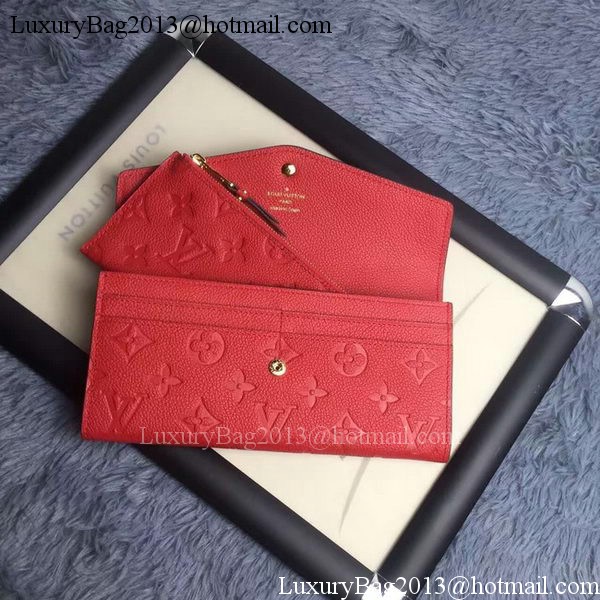 Louis Vuitton Monogram Empreinte WALLET M60565 Red Louis Vuitton Monogram Empreinte WALLET M60565 Red