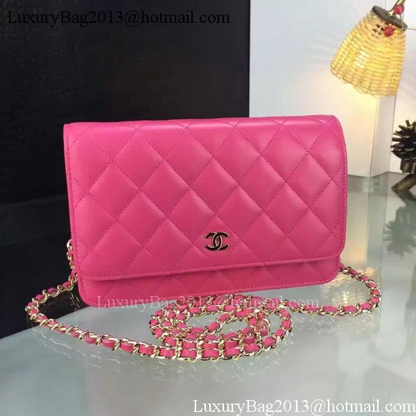 Chanel WOC mini Flap Bag Rose Sheepskin A5373 Gold Chanel WOC mini Flap Bag Rose Sheepskin A5373 Gold