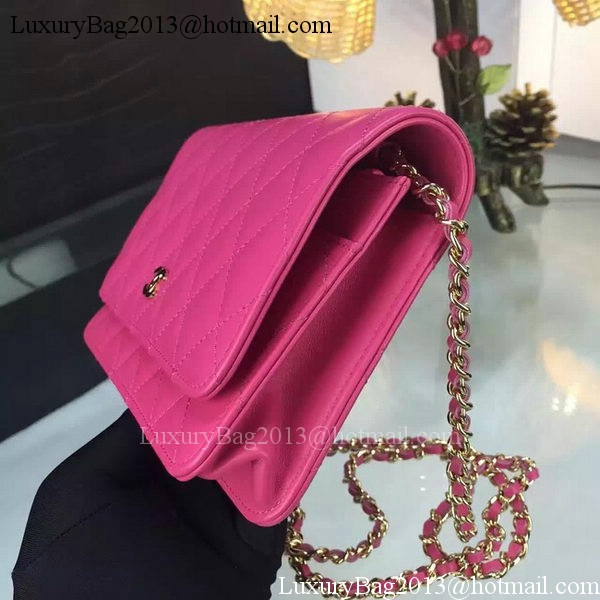 Chanel WOC mini Flap Bag Rose Sheepskin A5373 Gold Chanel WOC mini Flap Bag Rose Sheepskin A5373 Gold