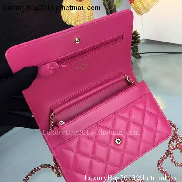 Chanel WOC mini Flap Bag Rose Sheepskin A5373 Gold Chanel WOC mini Flap Bag Rose Sheepskin A5373 Gold