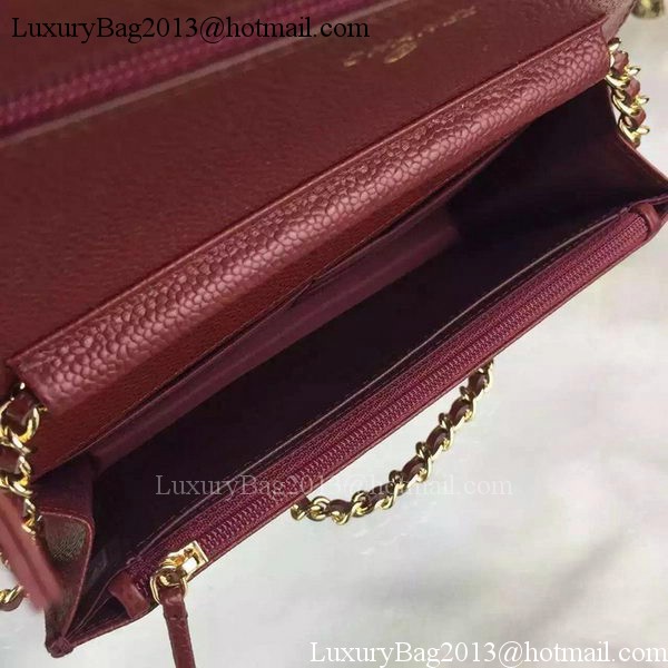 Chanel mini Flap Bag Cannage Pattern A8373 Burgundy