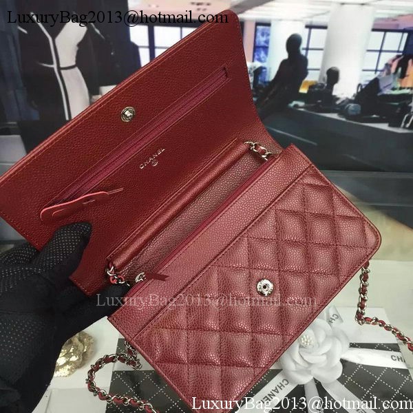 Chanel mini Flap Bag Cannage Pattern A8373 Burgundy