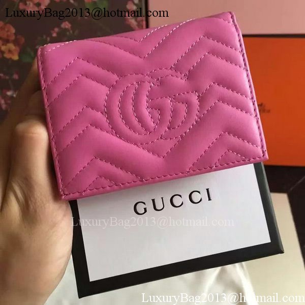 Gucci GG Marmont Card Case 443125 Rose Gucci GG Marmont Card Case 443125 Rose