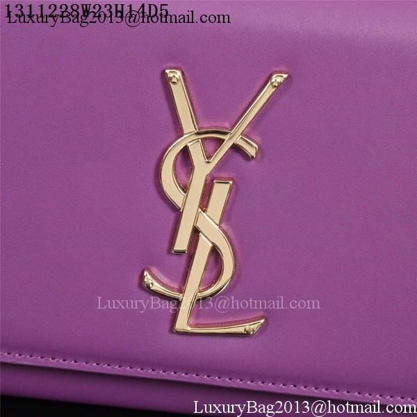 Yves Saint Laurent Monogramme Cross-body Shoulder Bag 1311228 Purple
