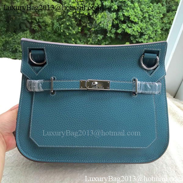 Hermes Jypsiere 31CM Shoulder Bag Calfskin Leather H0880 Blue Hermes Jypsiere 31CM Shoulder Bag Calfskin Leather H0880 Blue