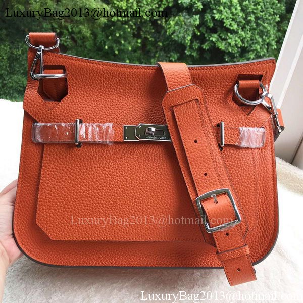 Hermes Jypsiere 31CM Shoulder Bag Calfskin Leather H0880 Orange Hermes Jypsiere 31CM Shoulder Bag Calfskin Leather H0880 Orange