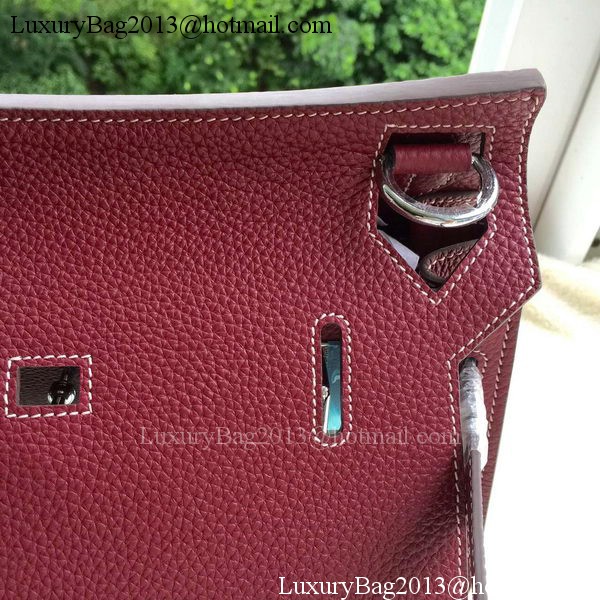 Hermes Jypsiere 31CM Shoulder Bag Calfskin Leather H0880 Wine Hermes Jypsiere 31CM Shoulder Bag Calfskin Leather H0880 Wine