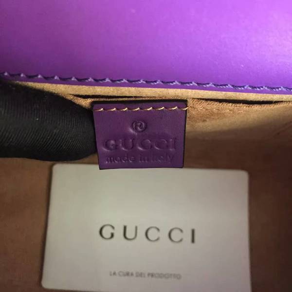 Gucci Padlock Gucci Signature Mini Shoulder Bag 409487A Purple Gucci Padlock Gucci Signature Mini Shoulder Bag 409487A Purple