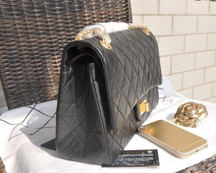 Chanel Sheepskin Leather Flap Bag 17222 Black