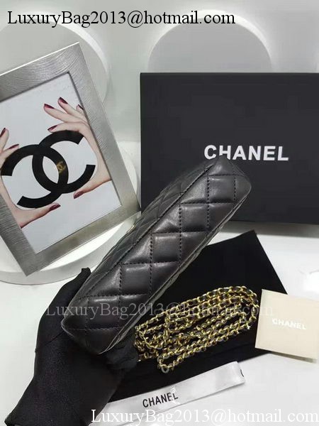 Chanel mini Shoulder Bag Black Sheepskin Leather A7020 Gold Chanel mini Shoulder Bag Black Sheepskin Leather A7020 Gold
