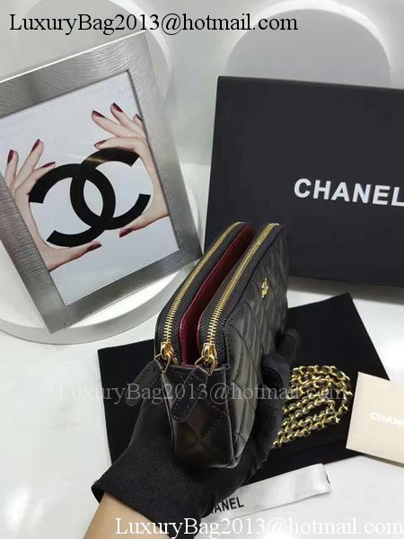 Chanel mini Shoulder Bag Black Sheepskin Leather A7020 Gold Chanel mini Shoulder Bag Black Sheepskin Leather A7020 Gold