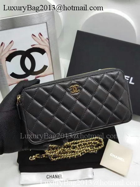Chanel mini Shoulder Bag Black Sheepskin Leather A7020 Gold Chanel mini Shoulder Bag Black Sheepskin Leather A7020 Gold