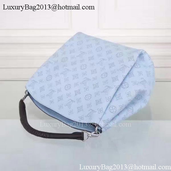 Louis Vuitton Calfskin Leather Babylone PM M50031 Blue Louis Vuitton Calfskin Leather Babylone PM M50031 Blue