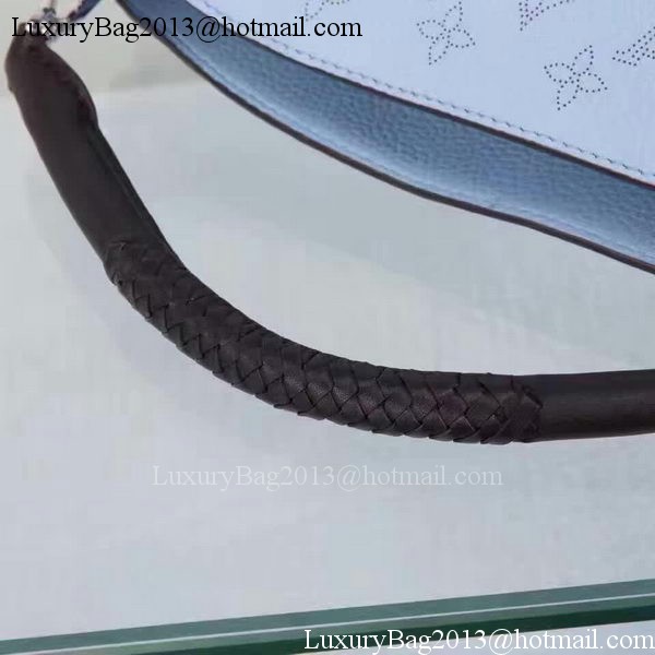 Louis Vuitton Calfskin Leather Babylone PM M50031 Blue Louis Vuitton Calfskin Leather Babylone PM M50031 Blue