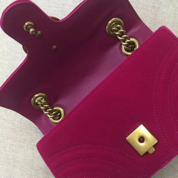 Gucci GG Marmont Suede Leather Mini Shoulder Bag 446744 Wine Gucci GG Marmont Suede Leather Mini Shoulder Bag 446744 Wine