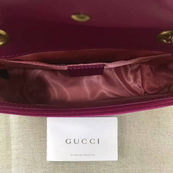 Gucci GG Marmont Suede Leather Mini Shoulder Bag 446744 Wine Gucci GG Marmont Suede Leather Mini Shoulder Bag 446744 Wine