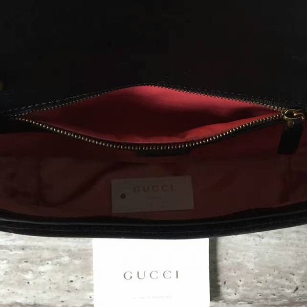 Gucci GG Marmont Suede Leather Medium Shoulder Bag 443497 Black Gucci GG Marmont Suede Leather Medium Shoulder Bag 443497 Black