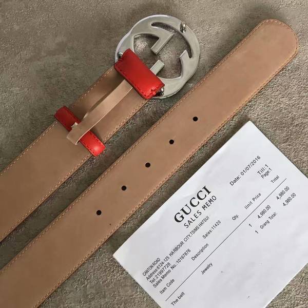 Gucci Original Calf Leather 4.0CM Belt 68885B Gucci Original Calf Leather 4.0CM Belt 68885B
