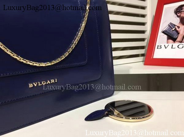 BVLGARI Medium Shoulder Bag Calfskin Leather BG2281 Royal BVLGARI Medium Shoulder Bag Calfskin Leather BG2281 Royal