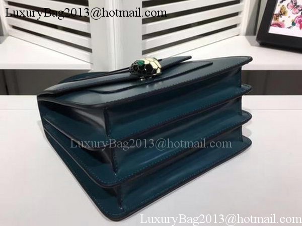 BVLGARI Serpenti Forever Bag Patent Leather BG2280 Blue BVLGARI Serpenti Forever Bag Patent Leather BG2280 Blue