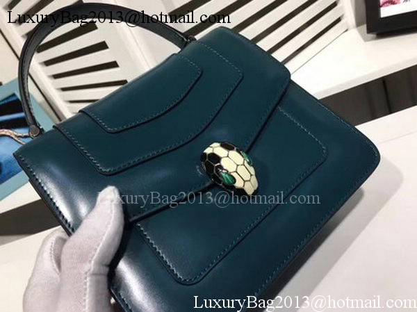 BVLGARI Serpenti Forever Bag Patent Leather BG2280 Blue BVLGARI Serpenti Forever Bag Patent Leather BG2280 Blue