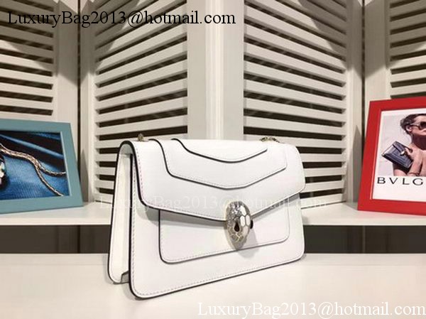 BVLGARI mini Shoulder Bag Calfskin Leather BG2282 White BVLGARI mini Shoulder Bag Calfskin Leather BG2282 White