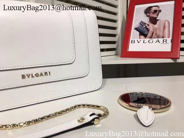 BVLGARI mini Shoulder Bag Calfskin Leather BG2282 White BVLGARI mini Shoulder Bag Calfskin Leather BG2282 White