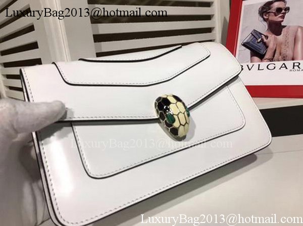 BVLGARI mini Shoulder Bag Calfskin Leather BG2282 White BVLGARI mini Shoulder Bag Calfskin Leather BG2282 White
