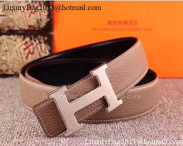 Hermes 40mm Belt H170417 Grey Hermes 40mm Belt H170417 Grey