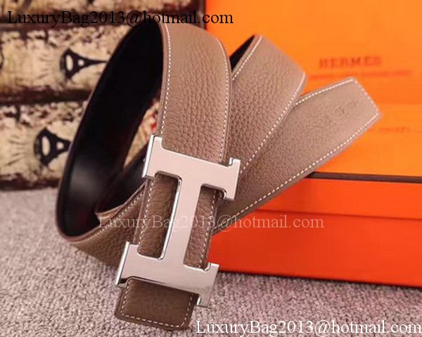 Hermes 40mm Belt H170417 Grey Hermes 40mm Belt H170417 Grey