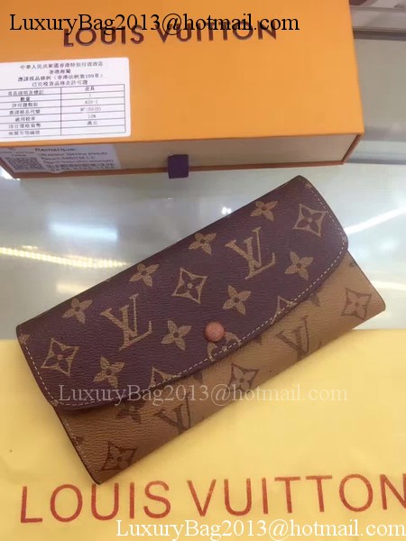 Louis Vuitton Monogram Canvas Emilie Wallet M60136 Brown Louis Vuitton Monogram Canvas Emilie Wallet M60136 Brown