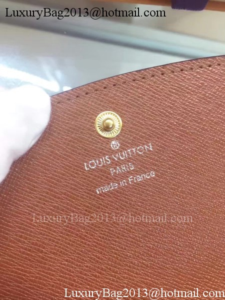 Louis Vuitton Monogram Canvas Emilie Wallet M60136 Brown Louis Vuitton Monogram Canvas Emilie Wallet M60136 Brown