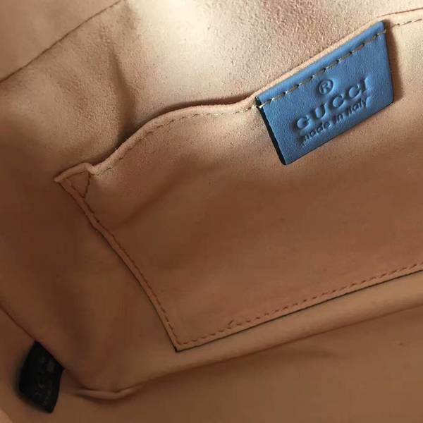 Gucci GG Marmont Matelasse Shoulder Bag 447632A Blue Gucci GG Marmont Matelasse Shoulder Bag 447632A Blue