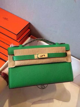 Hermes Kelly 22cm Tote Bag Original Leather KL22 Green Hermes Kelly 22cm Tote Bag Original Leather KL22 Green