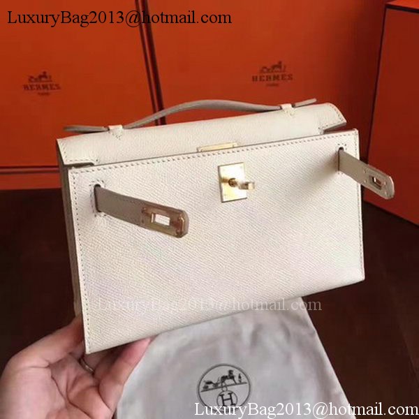 Hermes Kelly 22cm Tote Bag Original Leather KL22 White Hermes Kelly 22cm Tote Bag Original Leather KL22 White