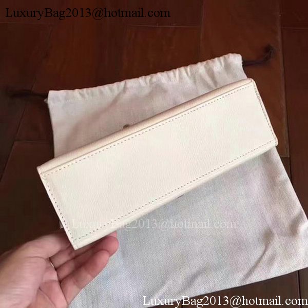 Hermes Kelly 22cm Tote Bag Original Leather KL22 White Hermes Kelly 22cm Tote Bag Original Leather KL22 White