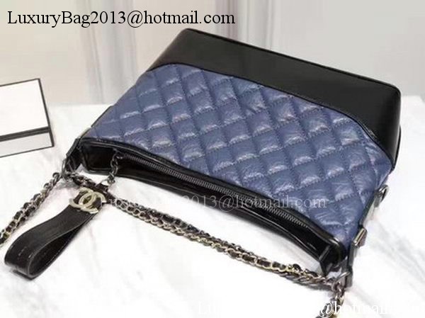 Chanel Medium Shoulder Bag Sheepskin Leather A93826 Blue Chanel Medium Shoulder Bag Sheepskin Leather A93826 Blue