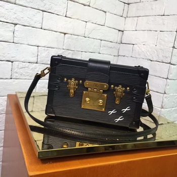 Louis Vuitton Epi Leather PETITE MALLE M54650 Black