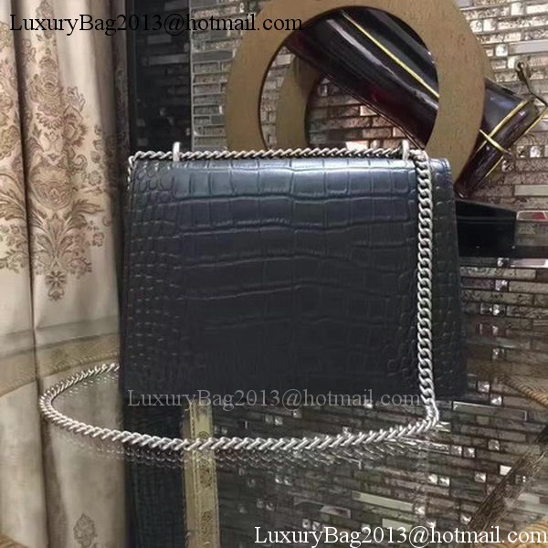 Gucci Dionysus Croco Leather Shoulder Bag 400235 Black Gucci Dionysus Croco Leather Shoulder Bag 400235 Black