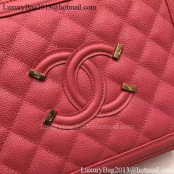 Chanel Shoulder Bag Original Calfskin Leather CHA1812 Red Chanel Shoulder Bag Original Calfskin Leather CHA1812 Red