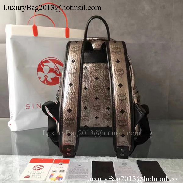 MCM Medium Top Studs Backpack MCM0039 Silver MCM Medium Top Studs Backpack MCM0039 Silver