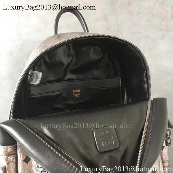 MCM Medium Top Studs Backpack MCM0039 Silver MCM Medium Top Studs Backpack MCM0039 Silver