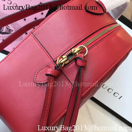 Gucci GG Marmont Quilted Leather Backpack 476671 Red Gucci GG Marmont Quilted Leather Backpack 476671 Red