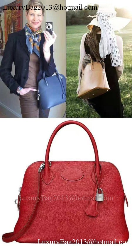 Hermes Bolide 31CM Calfskin Leather Tote Bag B3302 Rose Hermes Bolide 31CM Calfskin Leather Tote Bag B3302 Rose