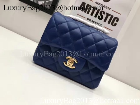 Chanel Classic MINI Flap Bag Original Sheepskin Leather A1115 Blue Chanel Classic MINI Flap Bag Original Sheepskin Leather A1115 Blue